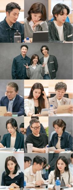'화려한 날들' 정일우X정인선X윤현민 등 뜨거운 대본리딩 현장 공개! 감동적인 세대 공감 가족 멜로 드라마 탄생 예고! 기사 이미지
