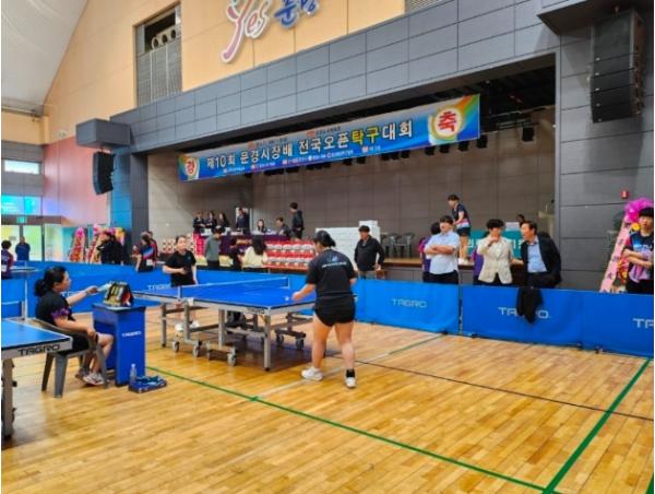 문경시 제11회 문경시장배 전국오픈 탁구대회 개최 기사 이미지